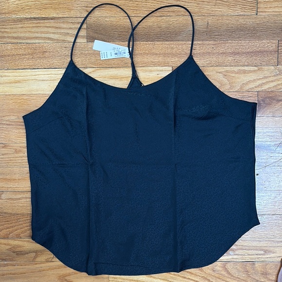 NWT, Victoria’s Secret, Black Spaghetti Strap racer back Top - Picture 1 of 2